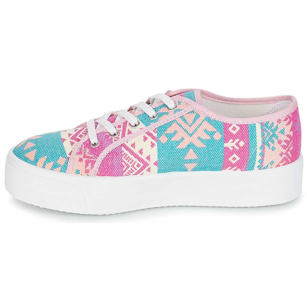 Andre Espadrilles
 Femme Textile Bleu Rose