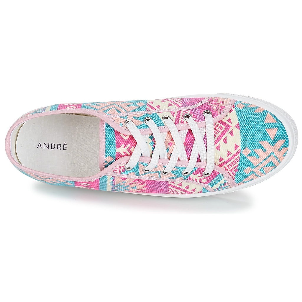 Andre Espadrilles
 Femme Textile Bleu Rose
