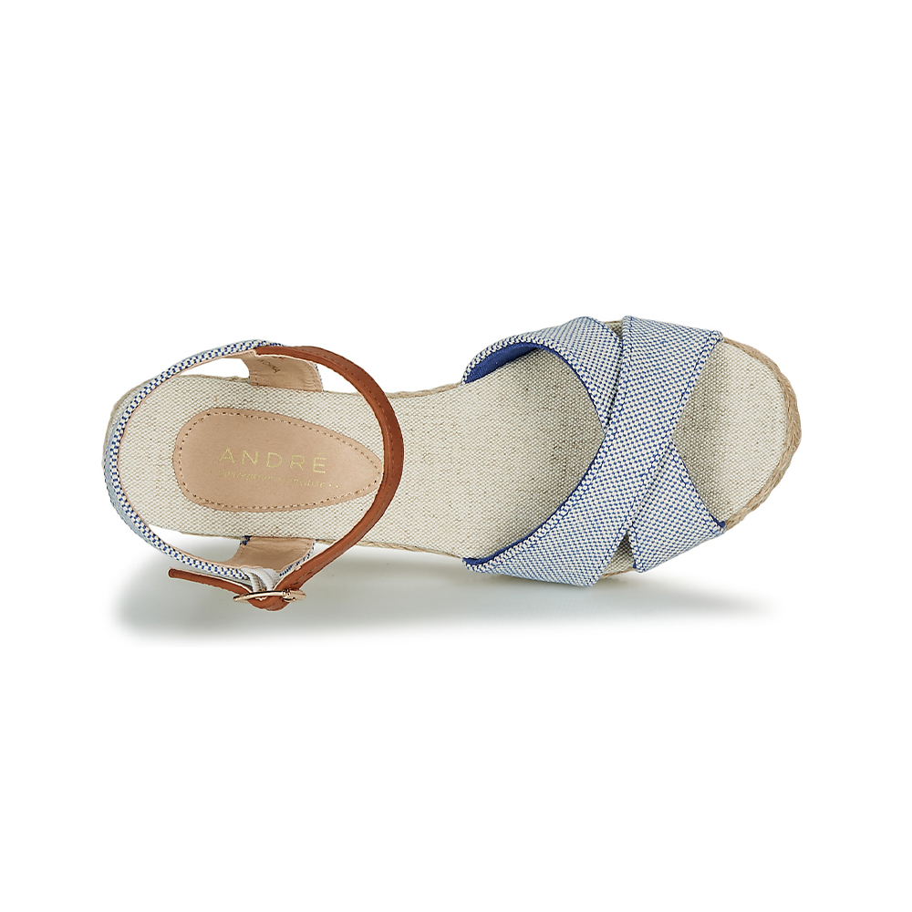 Andre Sandales
 Femme Pauletta Textile Bleu