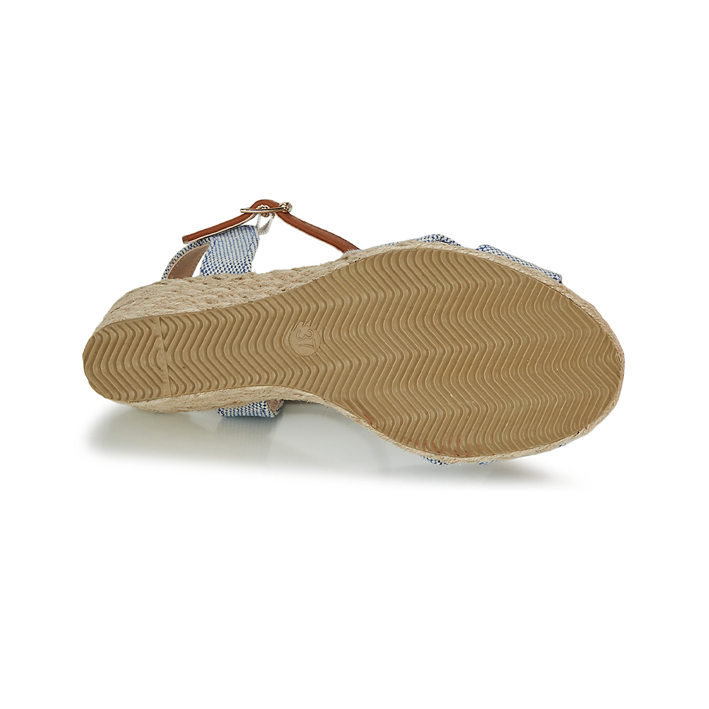 Andre Sandales
 Femme Pauletta Textile Bleu