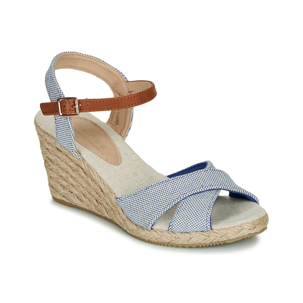 Andre Sandales
 Femme Pauletta Textile Bleu