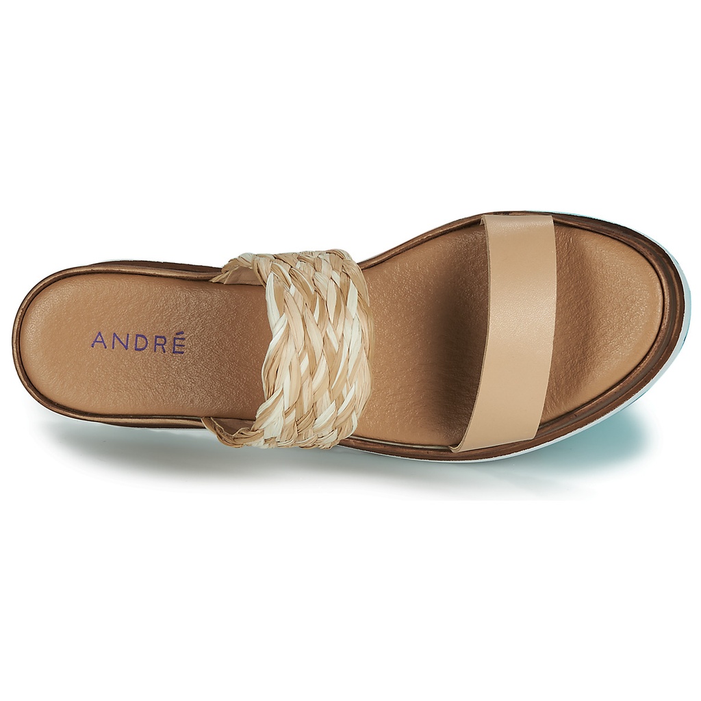 Andre Sabots
 Femme Romarine Cuir Beige
