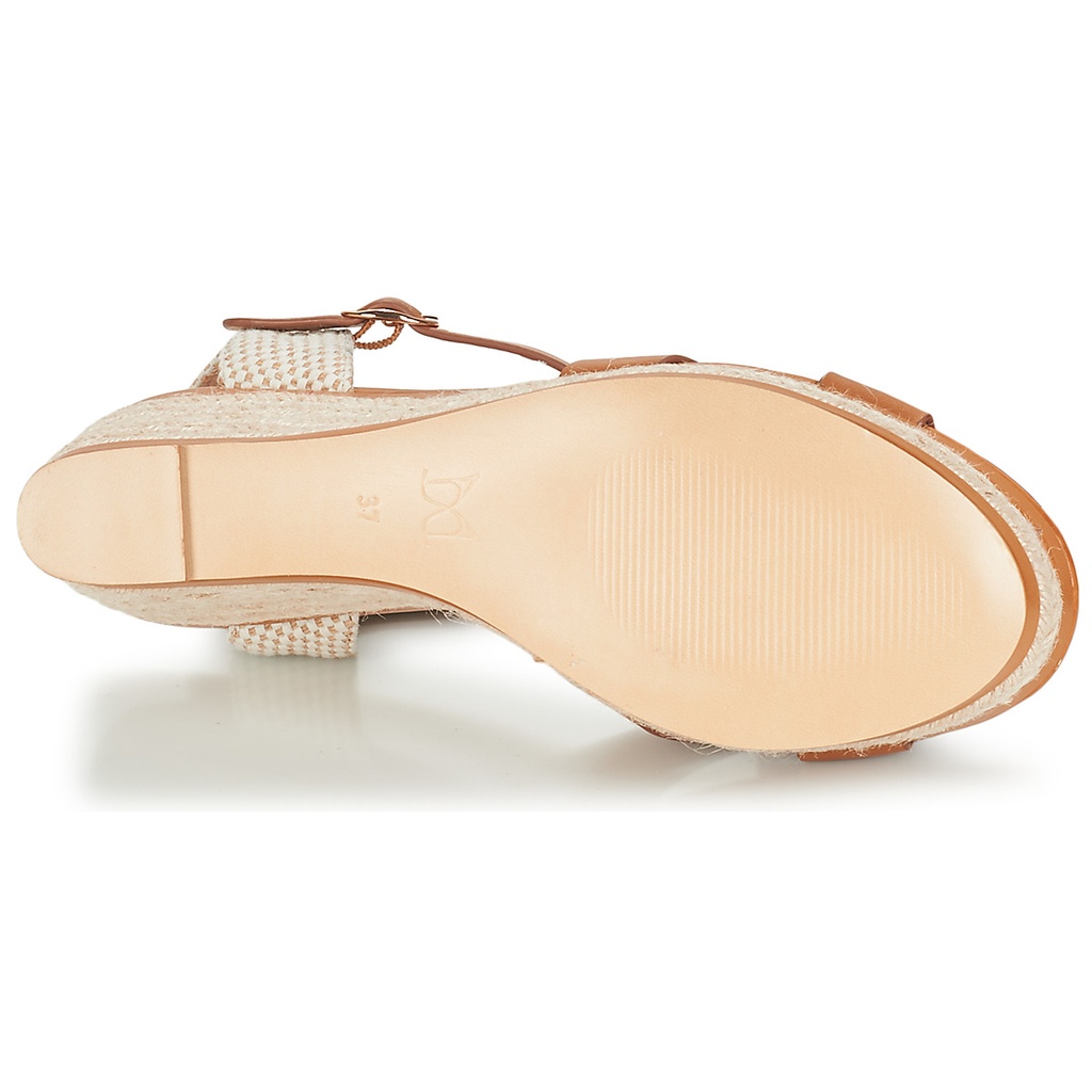 Andre Sandales
 Femme Sand Cuir Marron Beige