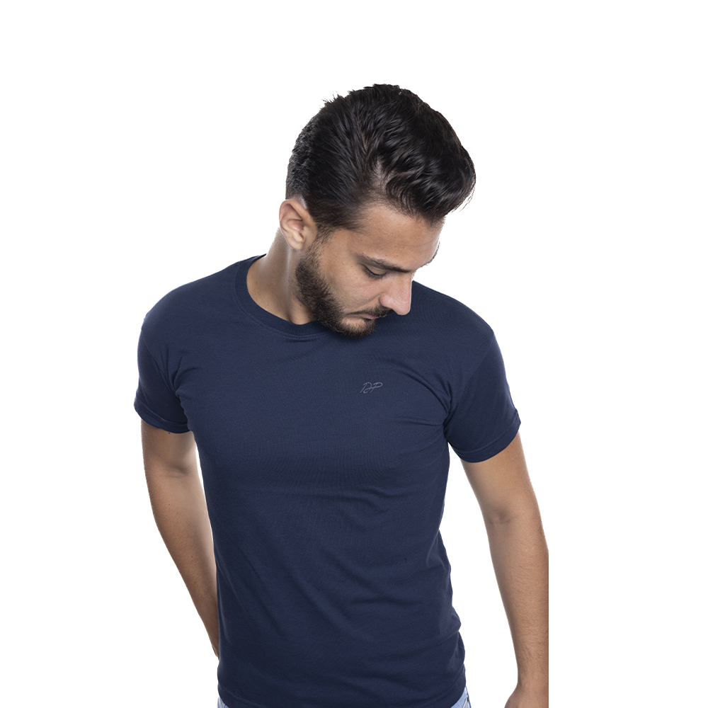 Depart T-Shirt Homme
  Bleu 100% Coton Simple 