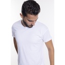 Depart T-Shirt Homme
  Blanc 100% Coton Simple 