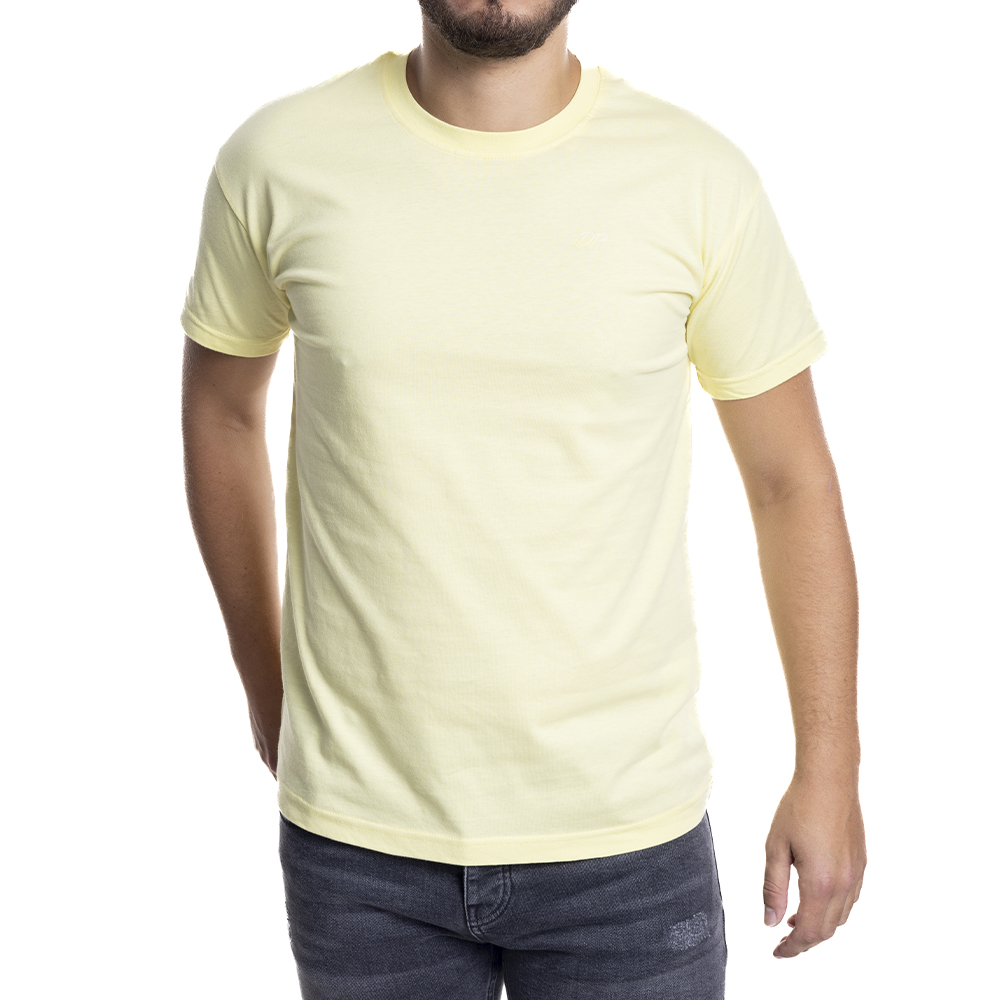 Depart T-Shirt Homme
  Jaune 100% Coton Simple 