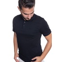 Depart Polo Shirt Homme
 Regular Noir 100% Coton