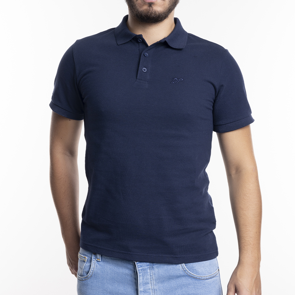 Depart Polo Shirt Homme
 Regular Navy 100% Coton