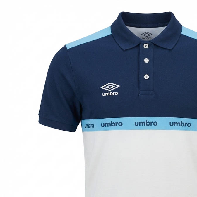Umbro Polos
 Original Homme Bleu Coton