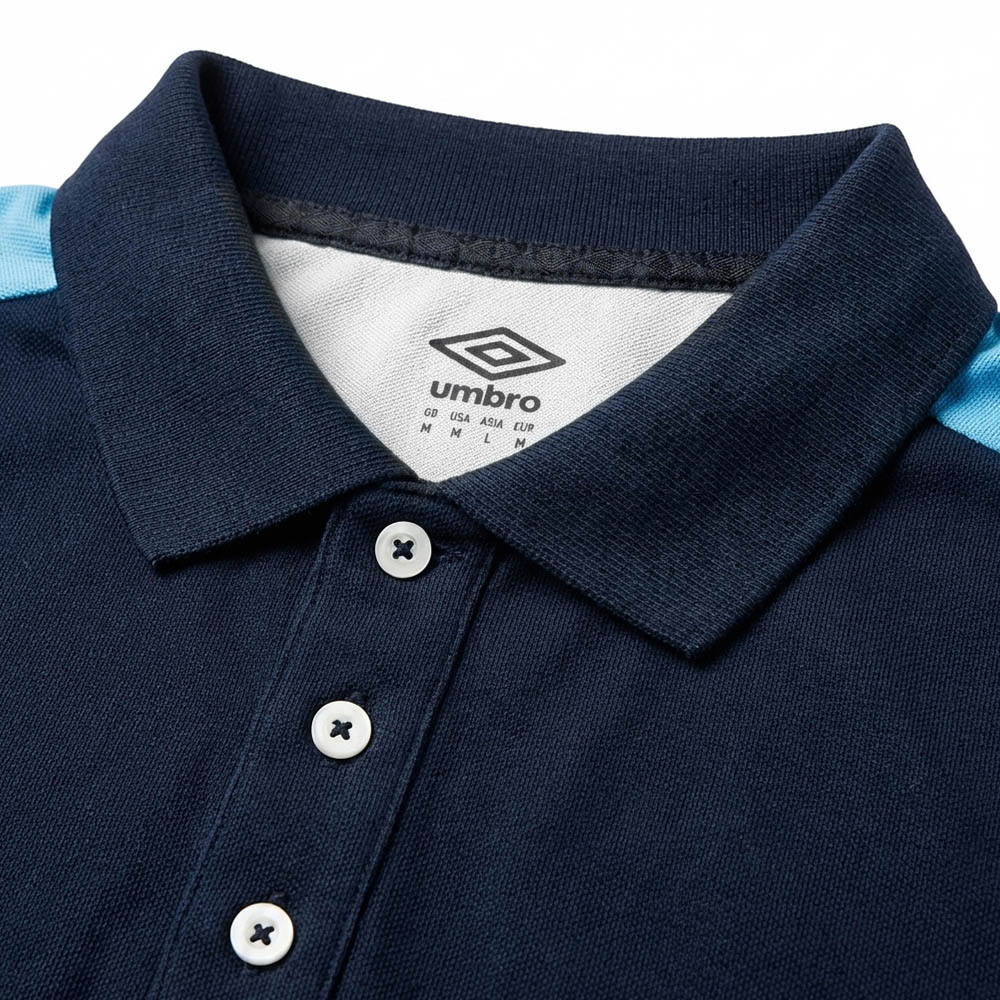 Umbro Polos
 Original Homme Bleu Coton