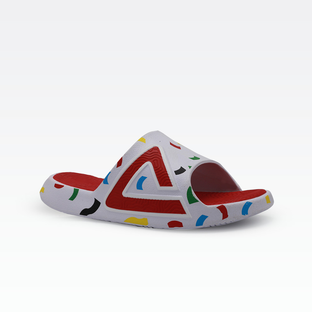 Peak Slippers White/Red White/Red