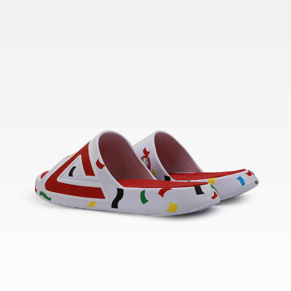 Peak Slippers White/Red White/Red