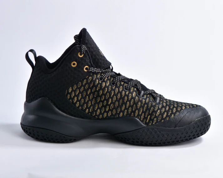 Peak Basketball Shoes Black Gold