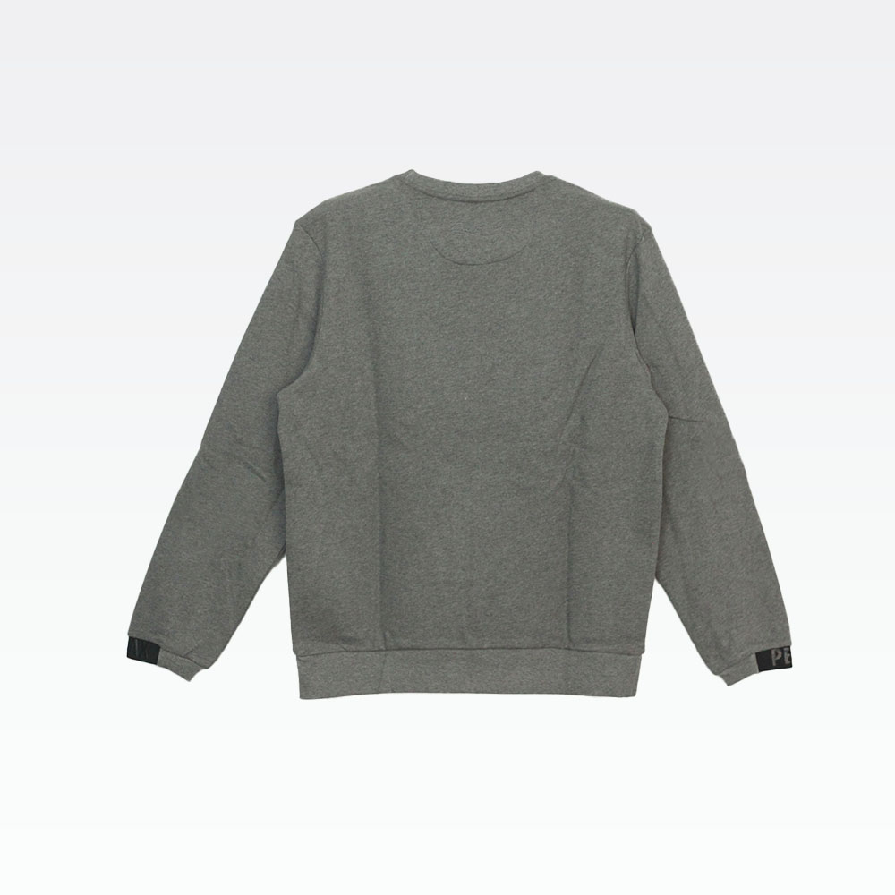 Peak Round Neck Sweater Mid.Melange Grey