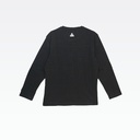 Peak Round Neck Round Sleeves T Shirt Black