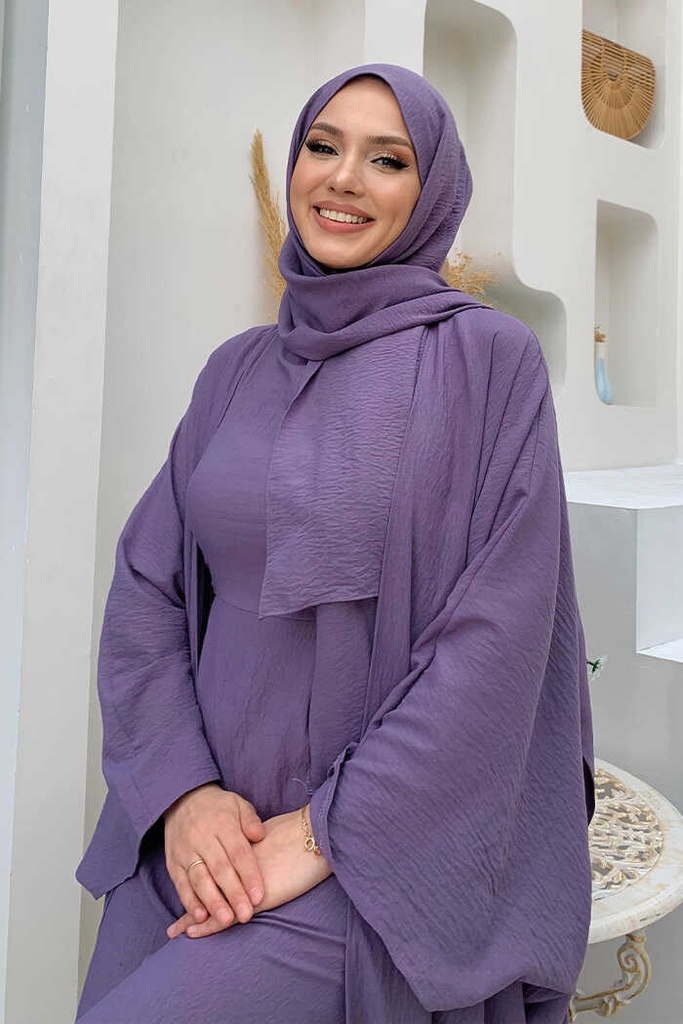 Abaya double face bicolore