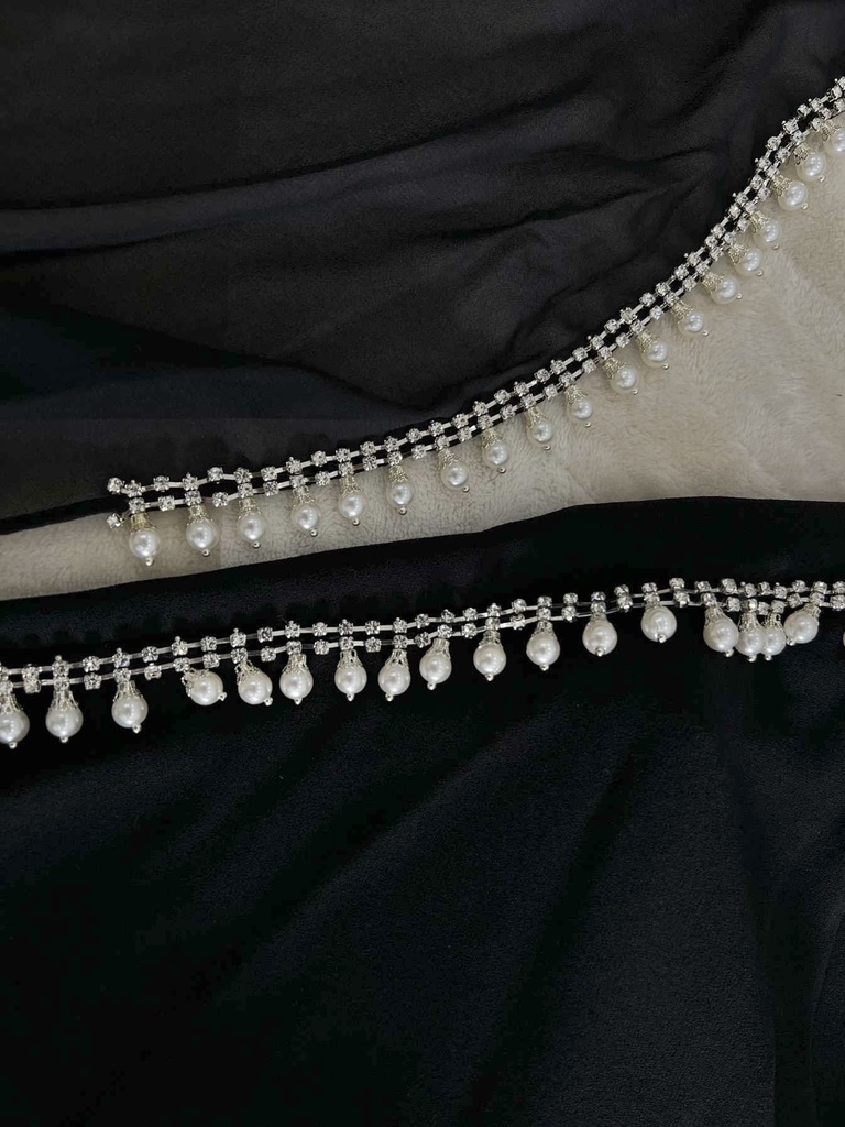 Abaya Set avec Broderie de Perles détails