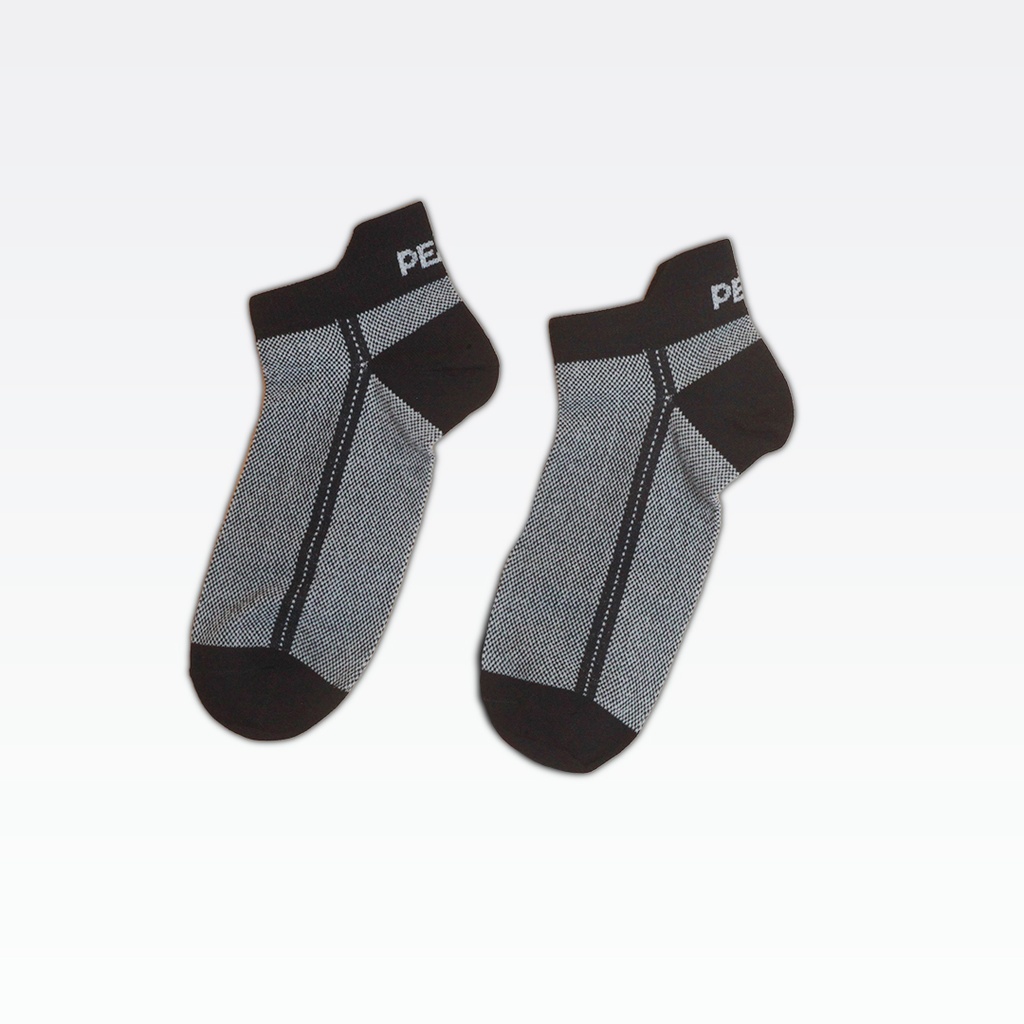 Peak Low Cut Socks  (3 In 1) White/Black
