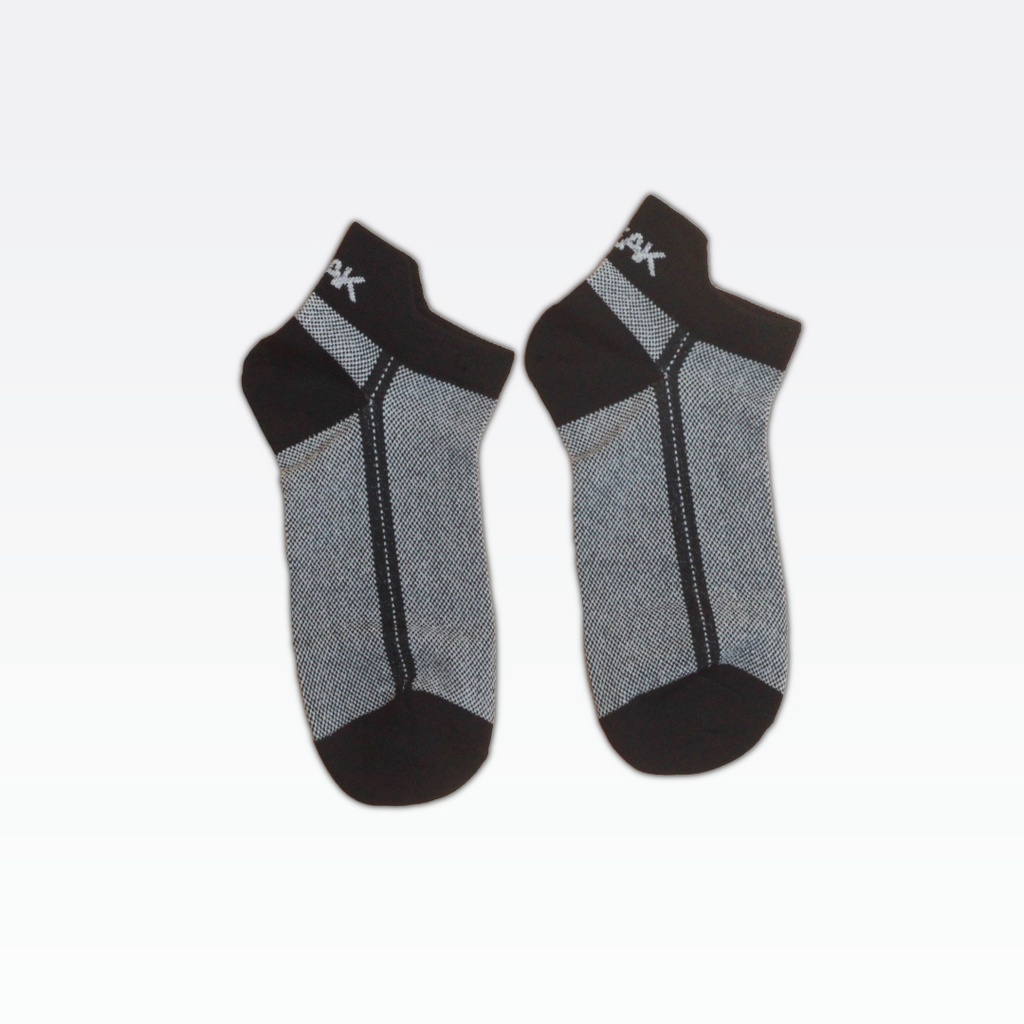 Peak Low Cut Socks  (3 In 1) White/Black