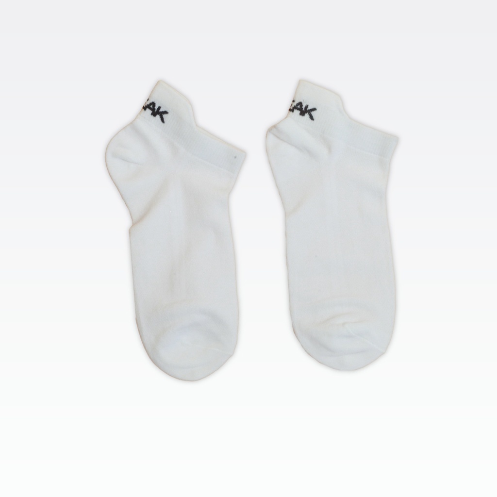 Peak Low Cut Socks  (3 In 1) White/Black