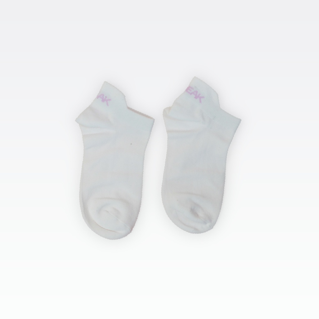 Peak Low Cut Socks  (3 In 1) White/Black