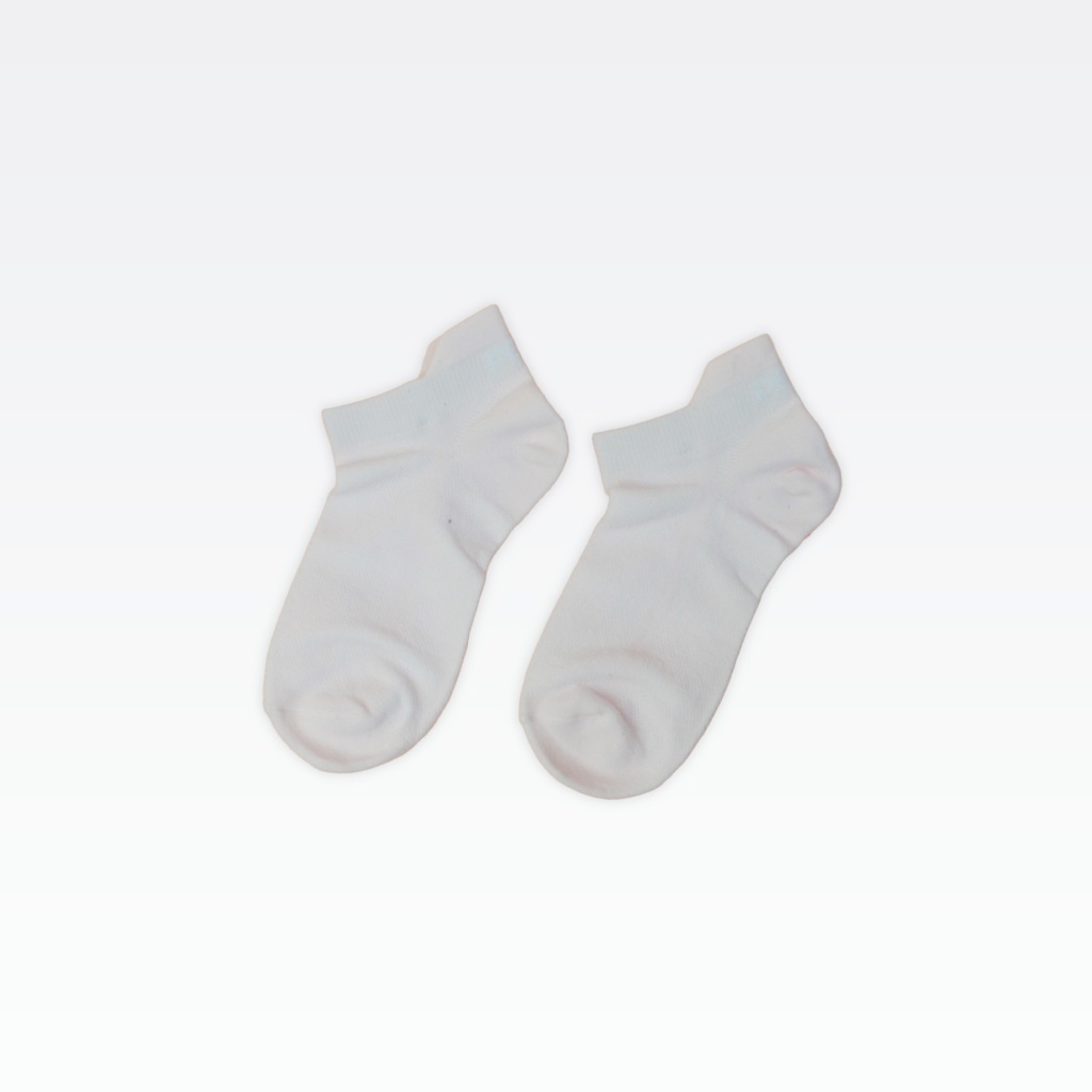 Peak Low Cut Socks  (3 In 1) White/Black