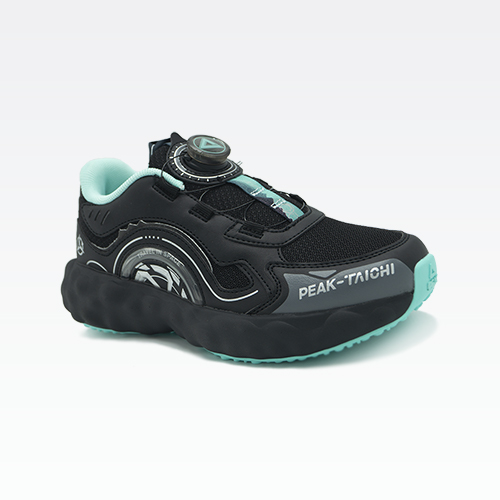 Kids Running Shoes Black Lt.Green