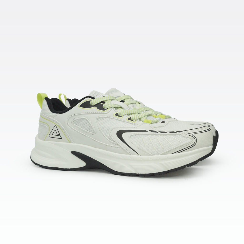 Peak Casual Shoes Milky White/Black/Lt.Green
