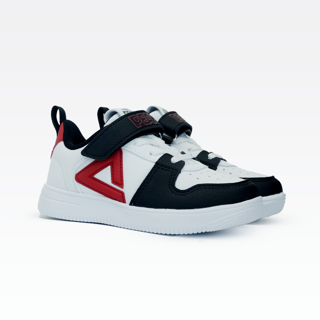 Peak Kid Shoes_White/Black/Red
