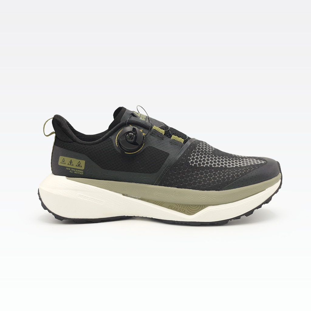 Peak Taichi Trail Running Shoes Black/Chrome Green