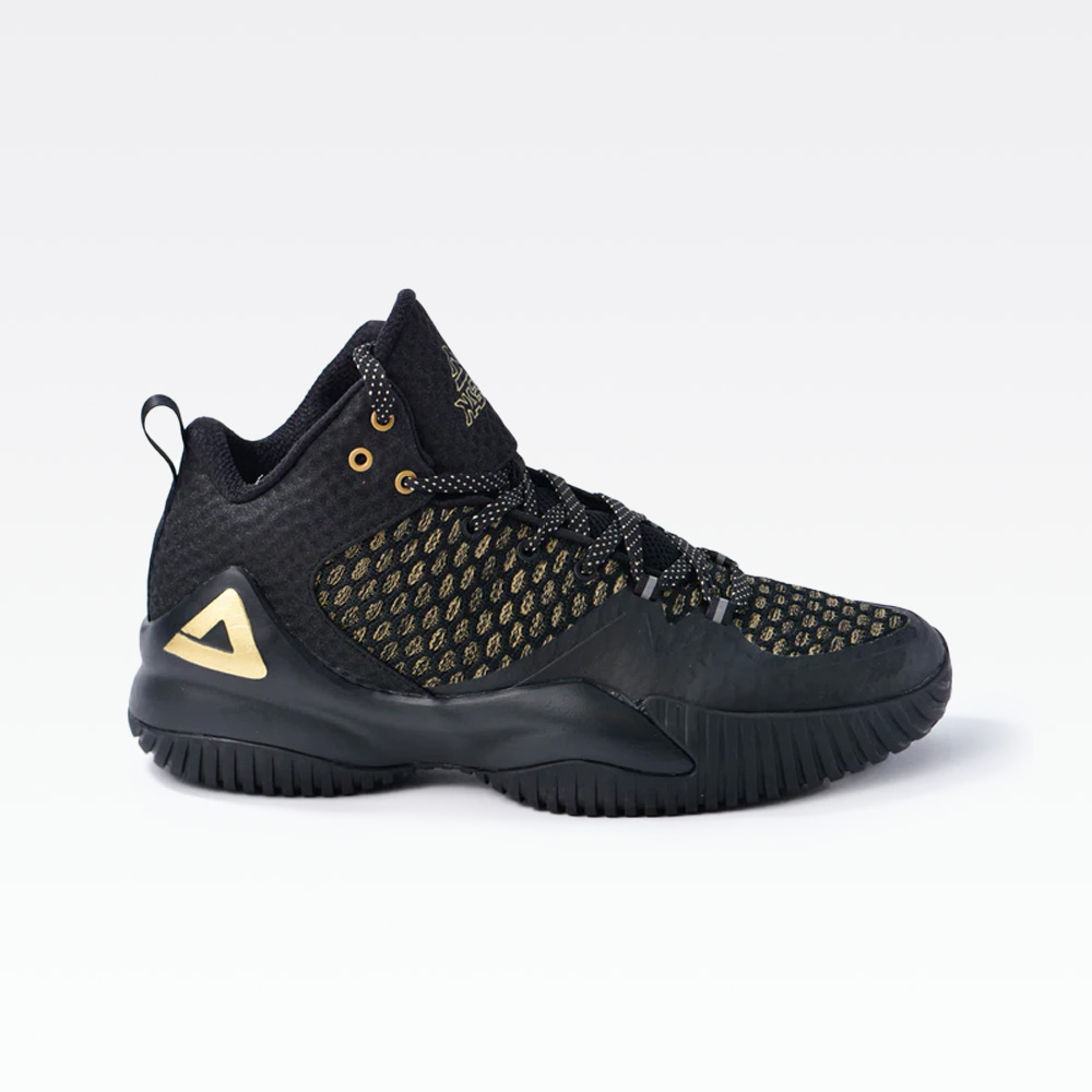 Peak Basketball Shoes Black Gold