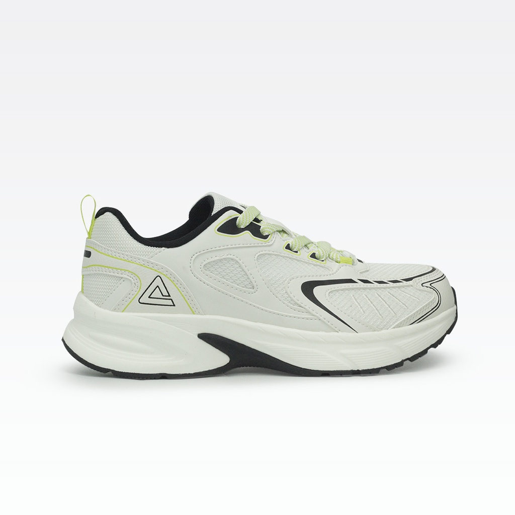 Peak Casual Shoes Milky White/Black/Lt.Green