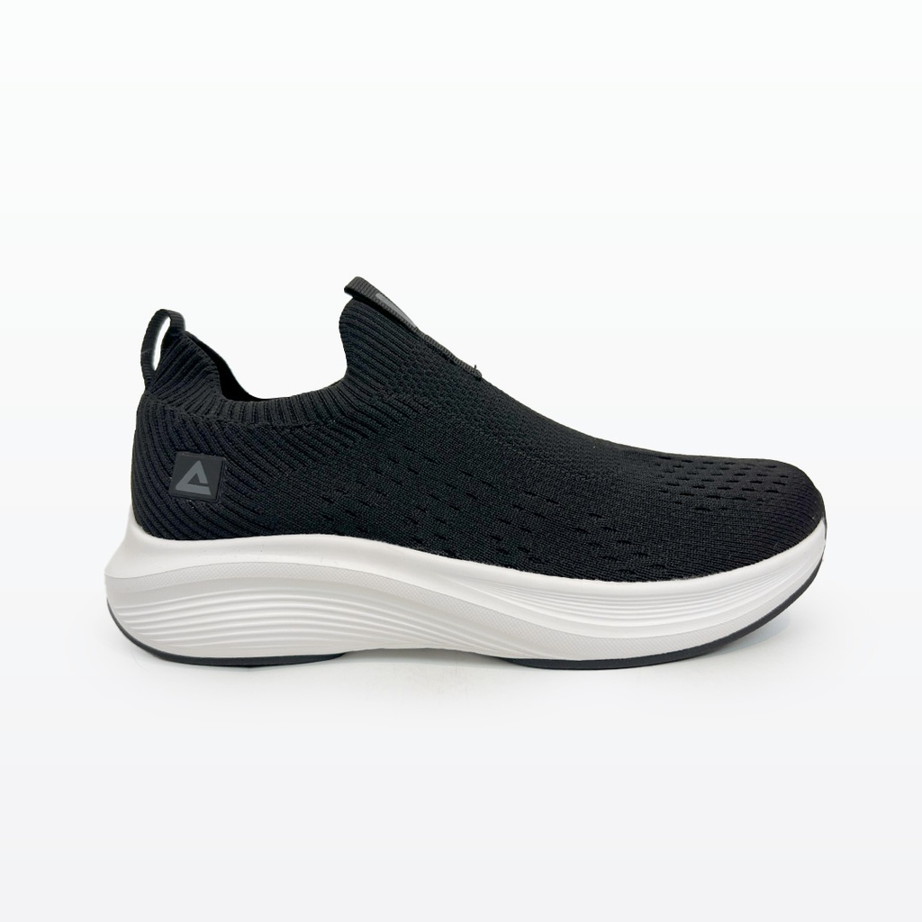 Peak Casual Slip On Shoes Black White