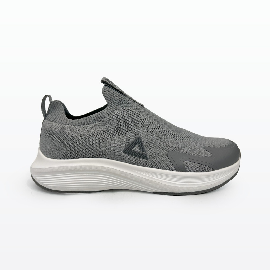Peak Casual Slip On Shoes Grey White