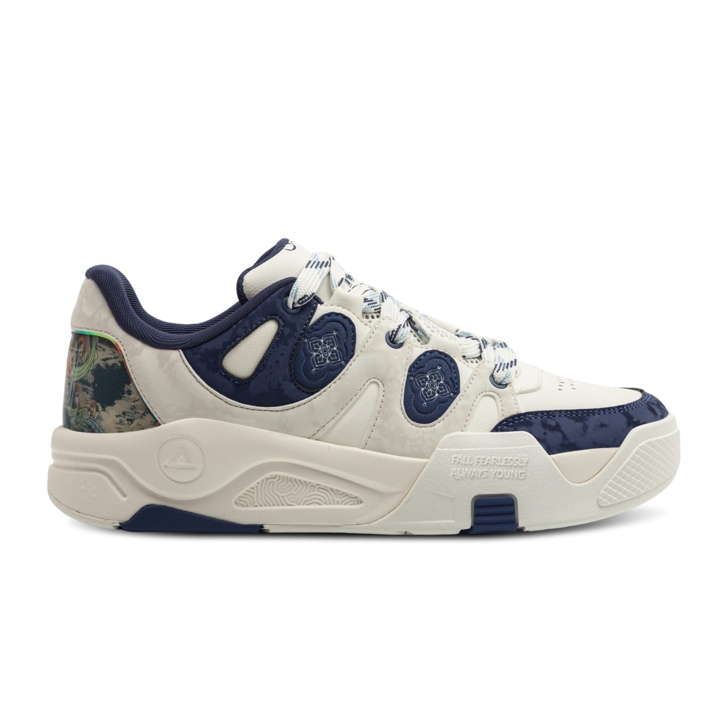 Peak Taichi Casual Shoes Milky White/Navy