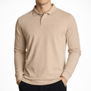 Depart Polo A Manches Hommes Beige