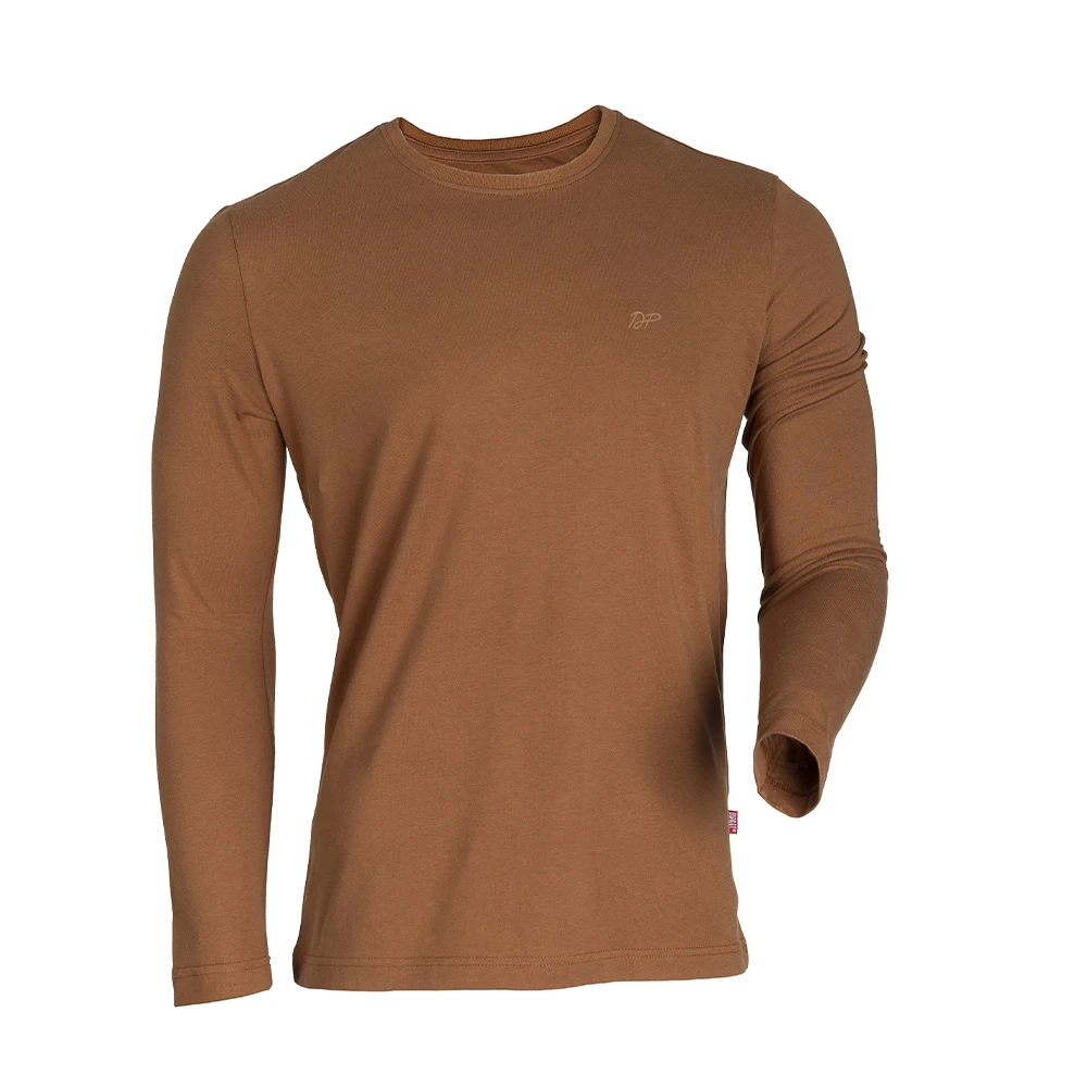 Depart T-Shirt A Manches Hommes Marron
