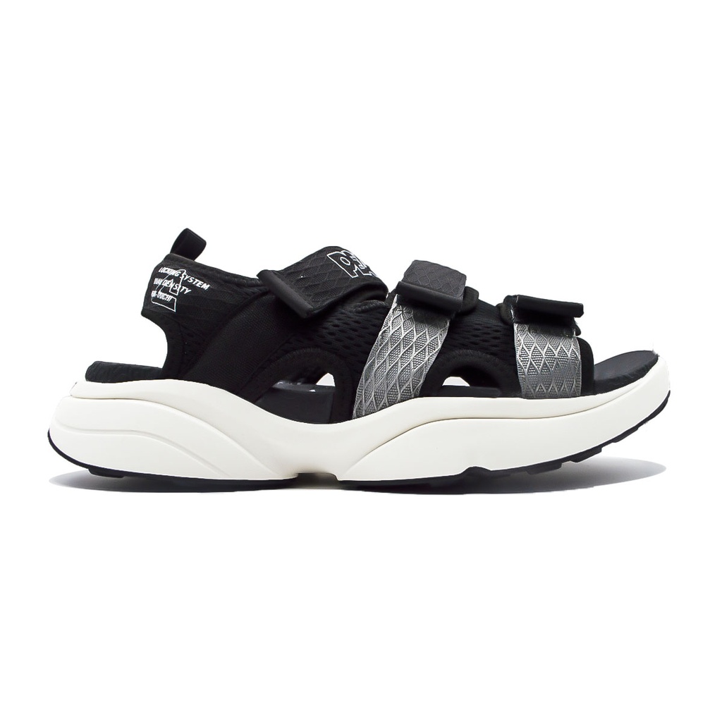 Peak Taichi Sandals Black/Grey/Milky White