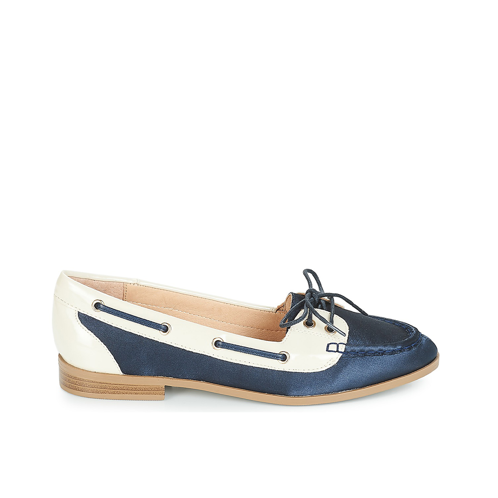 Andre Mocassins
 Femme Cuir Bleu Beige