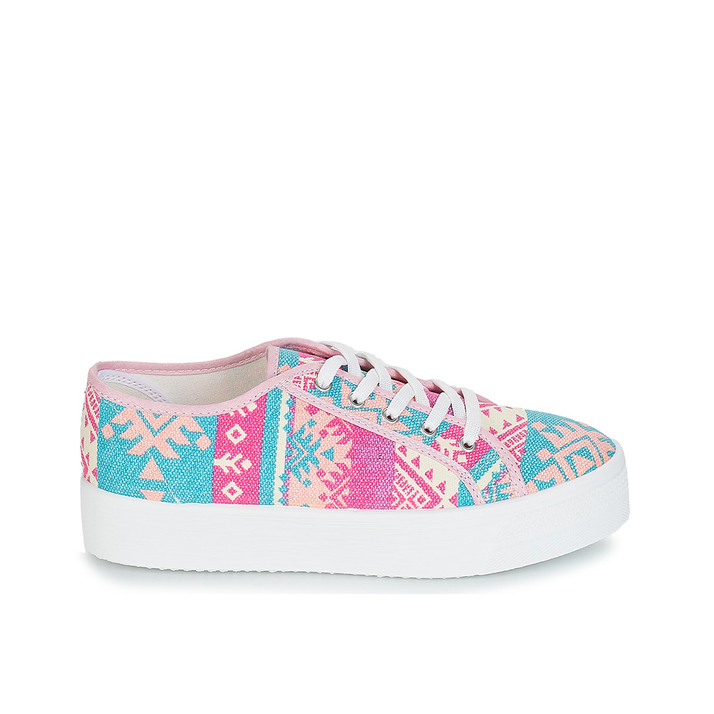 Andre Espadrilles
 Femme Textile Bleu Rose