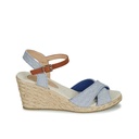 Andre Sandales
 Femme Pauletta Textile Bleu