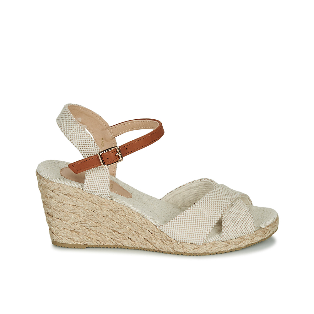 Andre Sandales
 Femme Pauletta Textile Beige