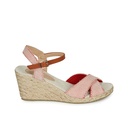 Andre Sandales
 Femme Pauletta Textile Rouge