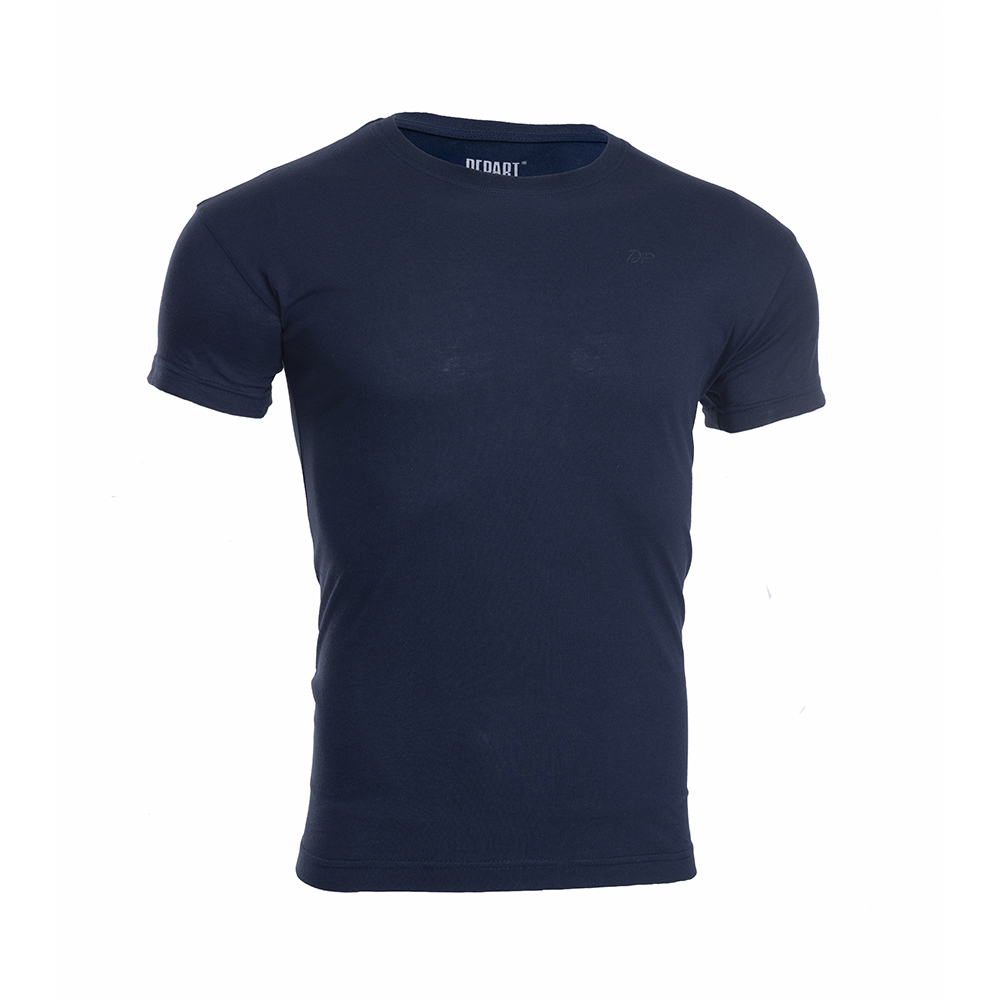 Depart T-Shirt Homme
  Bleu 100% Coton Simple 
