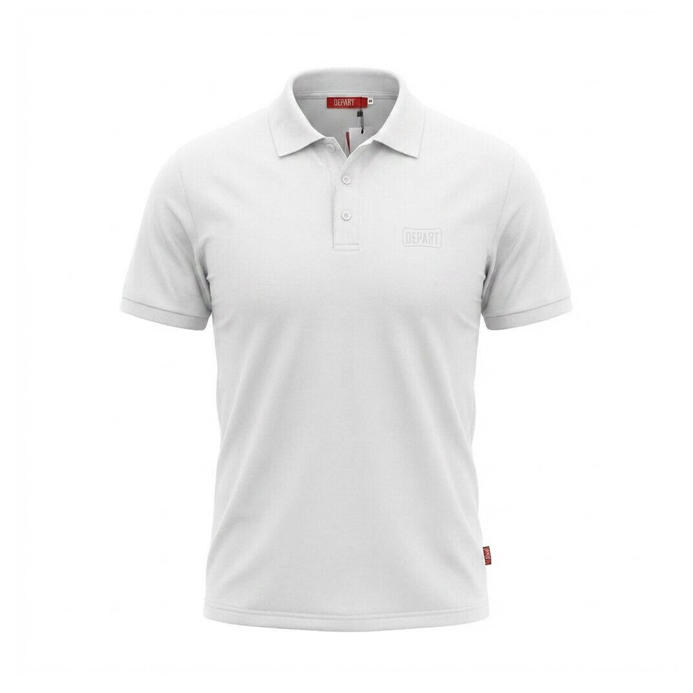 Depart Polo Homme Coton Blanc
