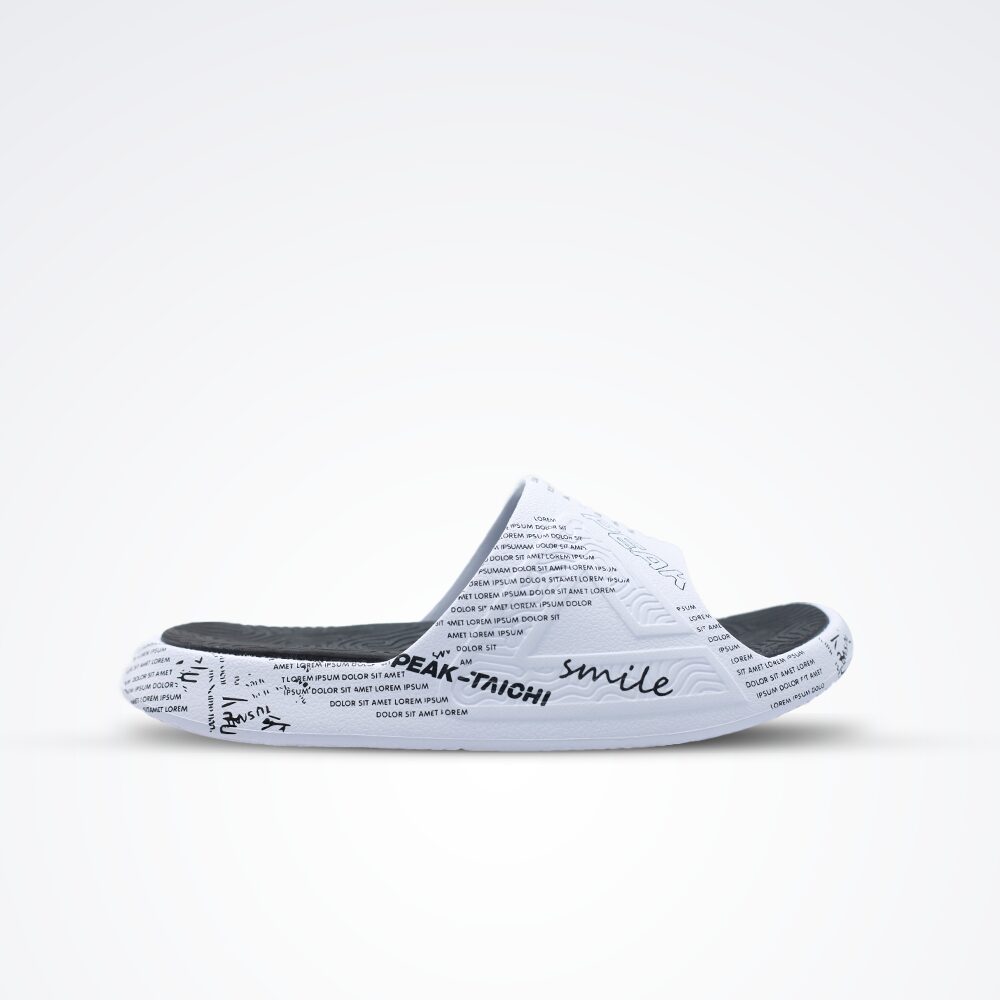 Peak Slippers White/Black