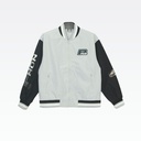 Peak Woven Baseball  Jacket Sliver Gray