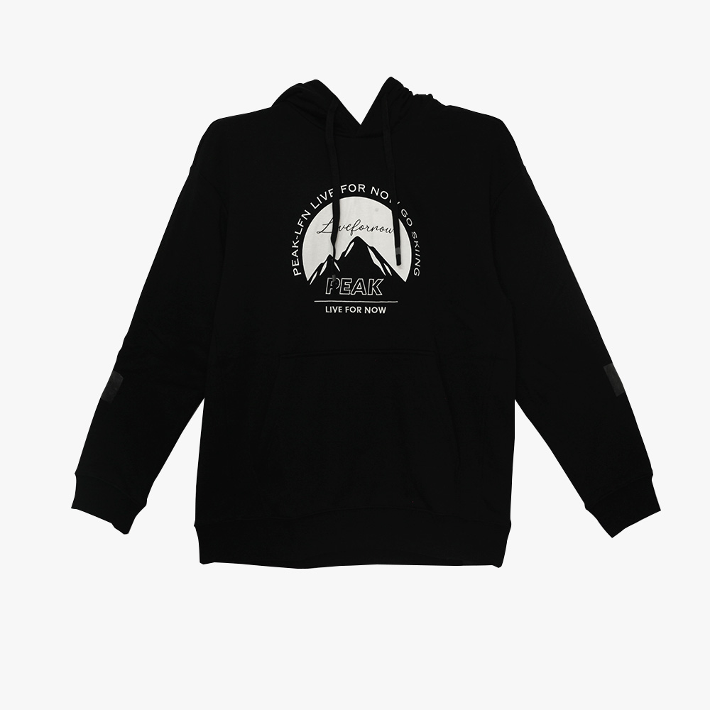 Peak Hoodie Fleece Sweater Black
