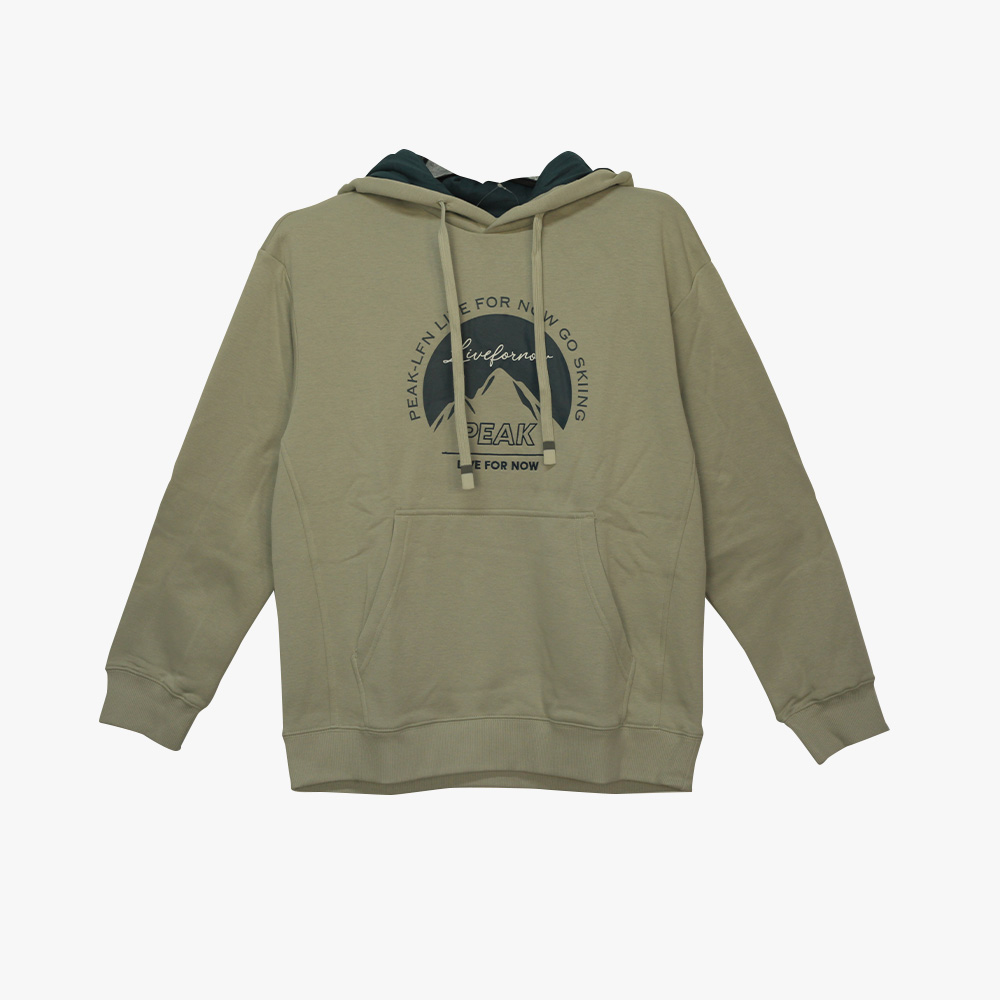 Peak Hoodie Fleece Sweater Lime Green