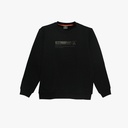 Peak Round Neck Fleece Sweater Black